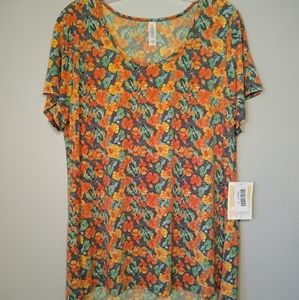 LulaRoe Women's Sz. XL Floral Print Classic T NWT